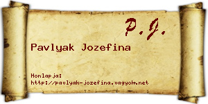 Pavlyak Jozefina névjegykártya